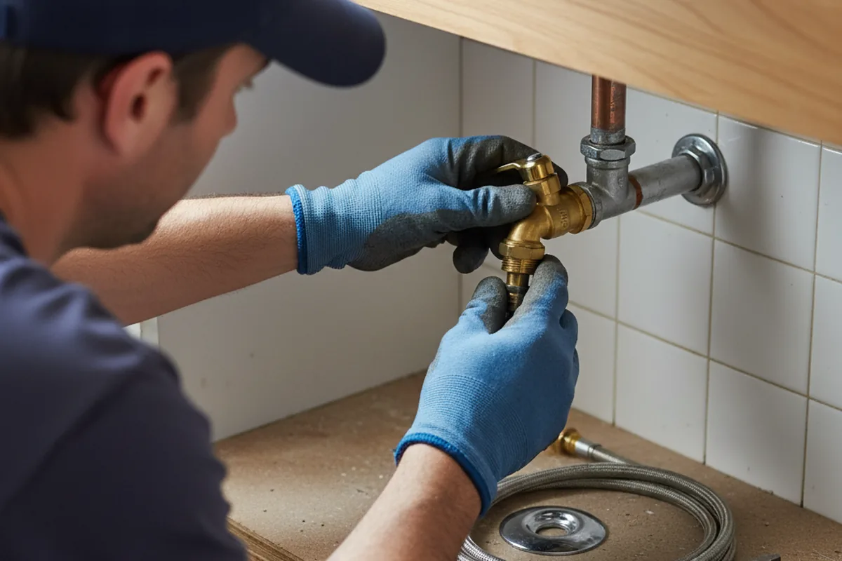Shutoff valve and fitting work during Emergency Plumbing in Lincoln City